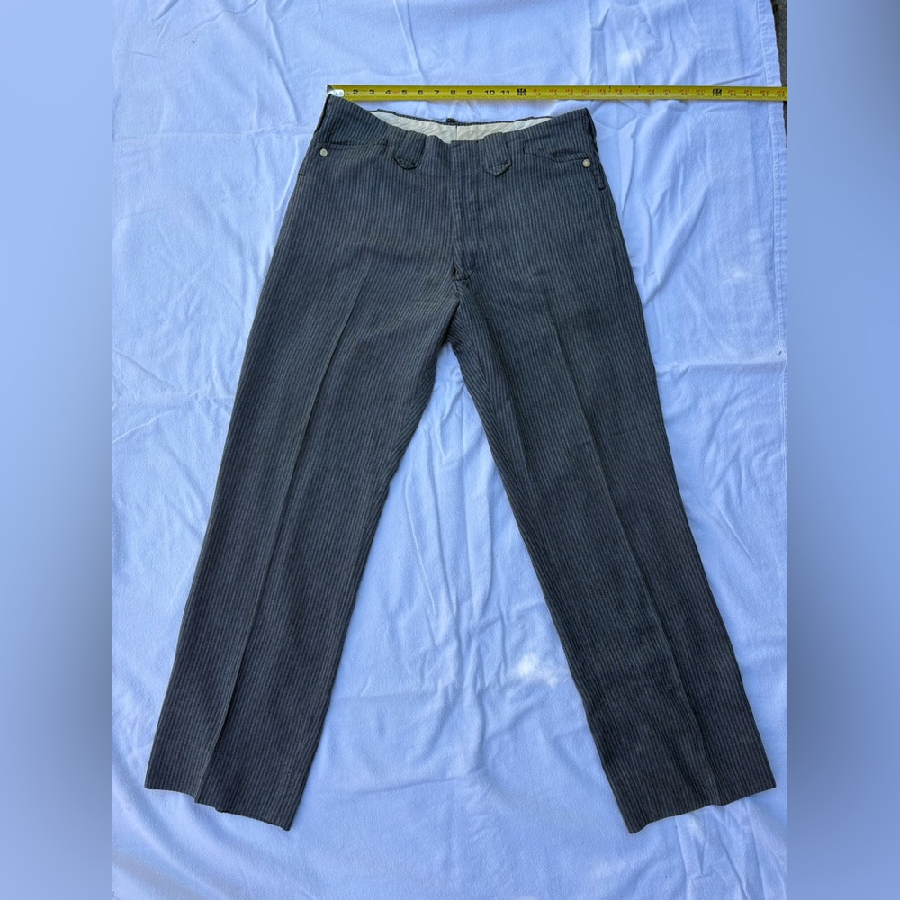 Vintage 1950s Pinstripe Tex Style Men's Pants